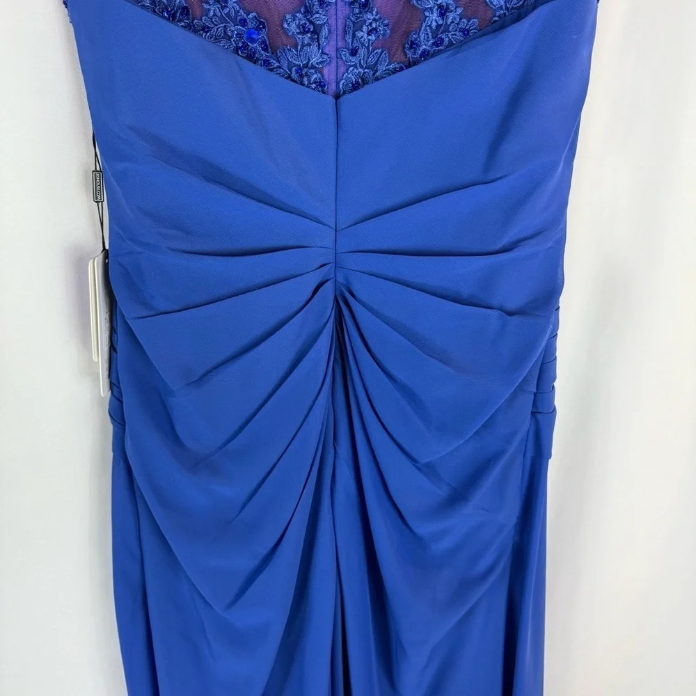 JJ’S house Royal Blue A-Line Sequins Chiffon maxi Dress Size:XL - Picture 13 of 16